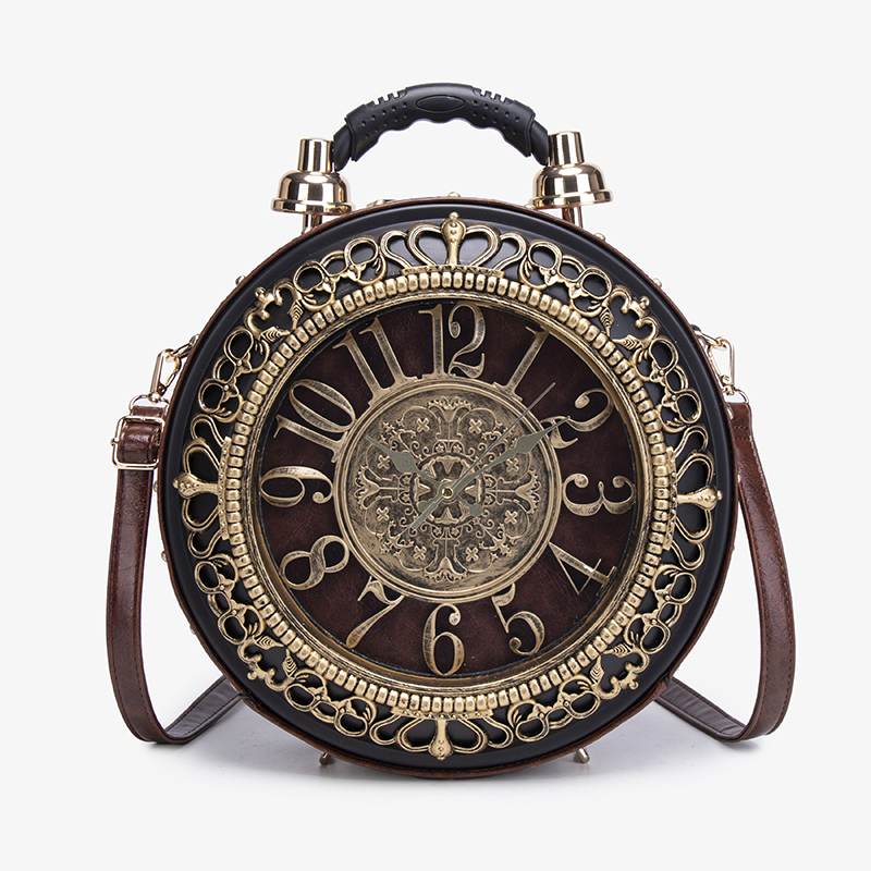 Bolsa de relógio criativa retrô 2025 novo estilo, senso de design moderno e de nicho, bolsa crossbody de ombro único