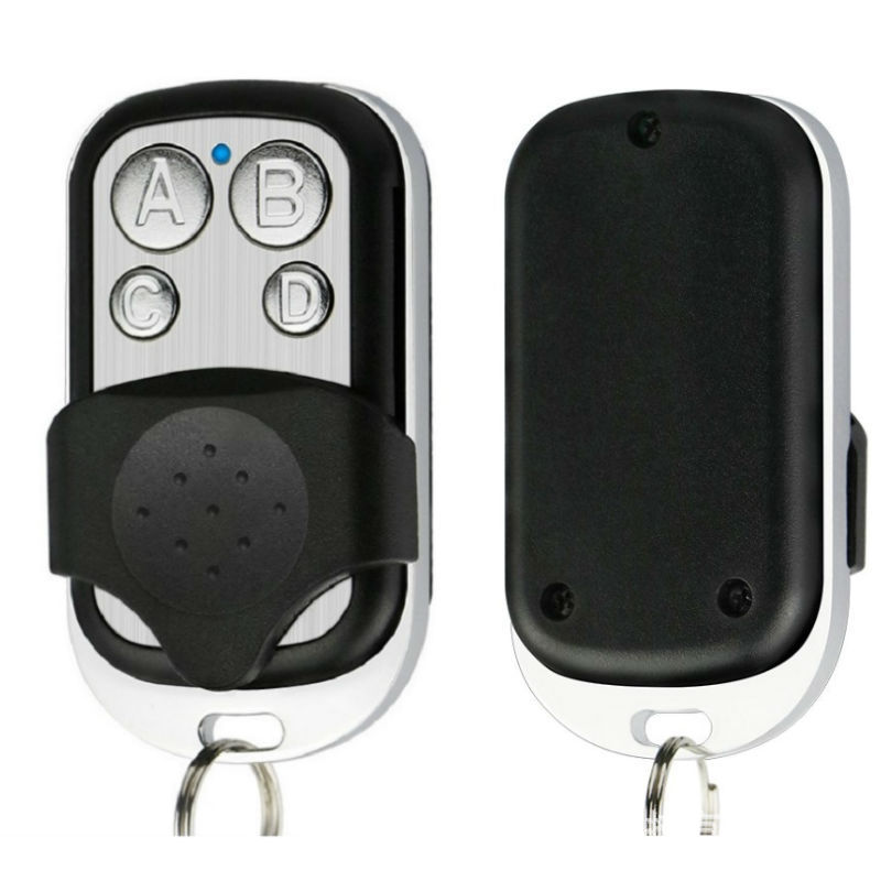 315mhz/433mhz metal quatro teclas cópia da porta da garagem controle remoto transfronteiriço controle de acesso clone controle remoto