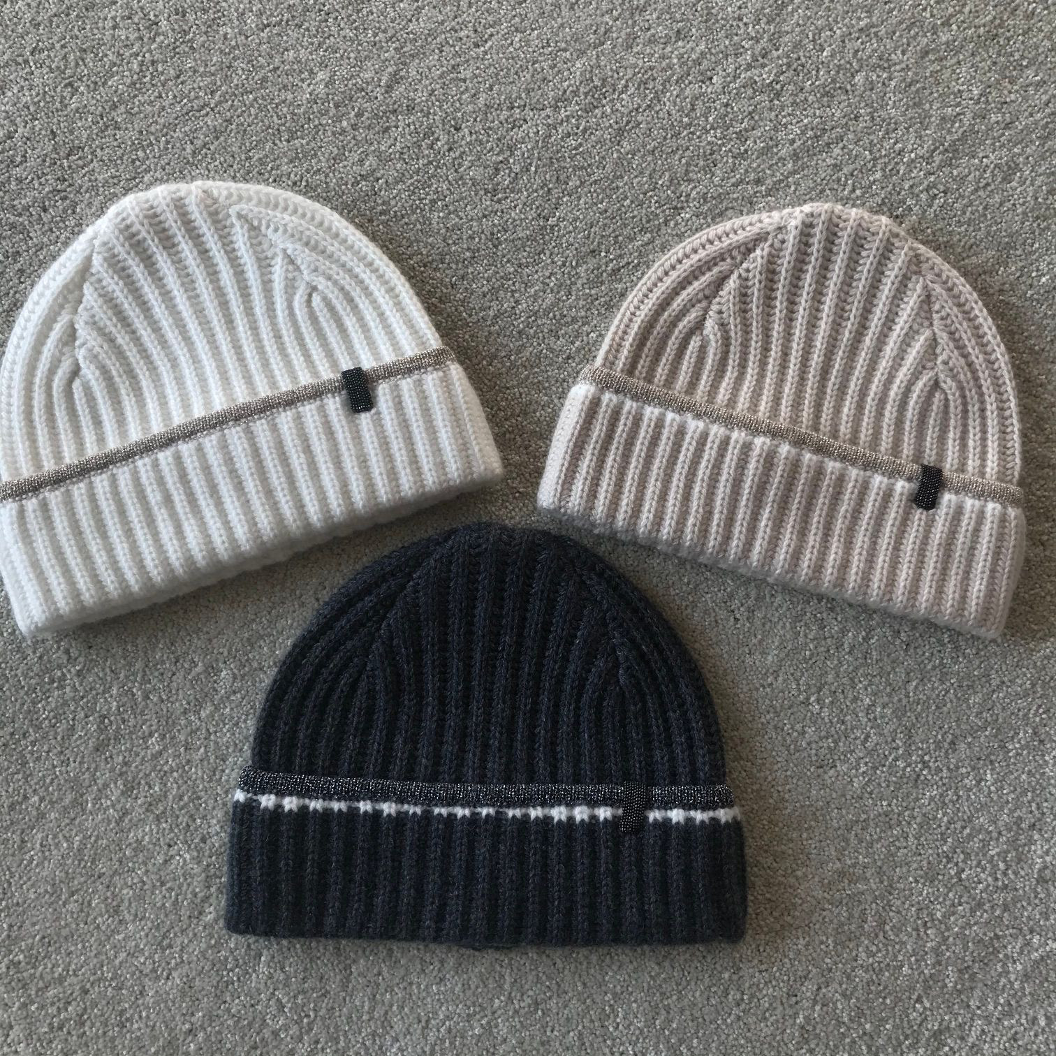 Casual cashmere knitted hat