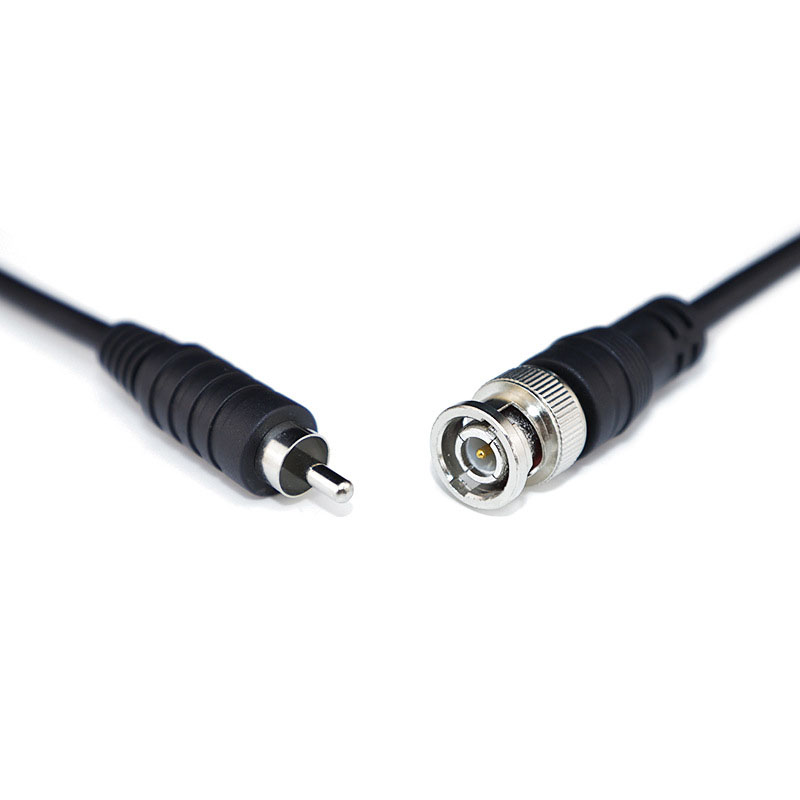 Connecteur de câble coaxial BNC mâle vers RCA mâle, adaptateur pour système de caméra de vidéosurveillance, accessoires de caméra, 1m, 2m, 3m, q1