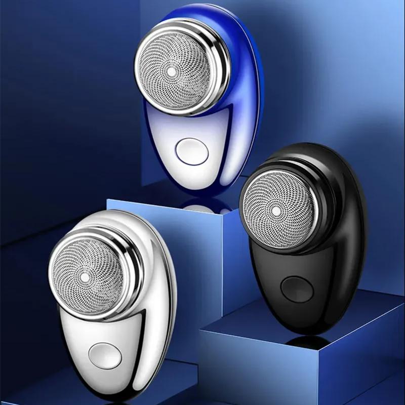 Afeitadora eléctrica portátil tipo C, Mini afeitadora de viaje para el hogar, afeitadoras lavables a máquina recargables, elimina el rostro del cabello