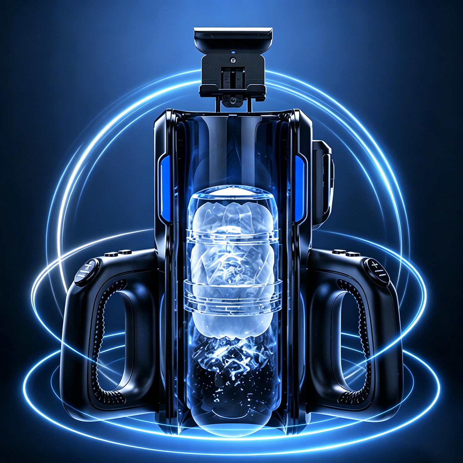 Sex Toys for Men Male Masturbator-Leten Cannon King Pro Realistic Automatic Thrusting Sex Machine, 2 Different Soft TPE Sleeves, Men Adult Toys with Phone Holder 12cm Stroke 10 Modes Hand Free Penis Trainer