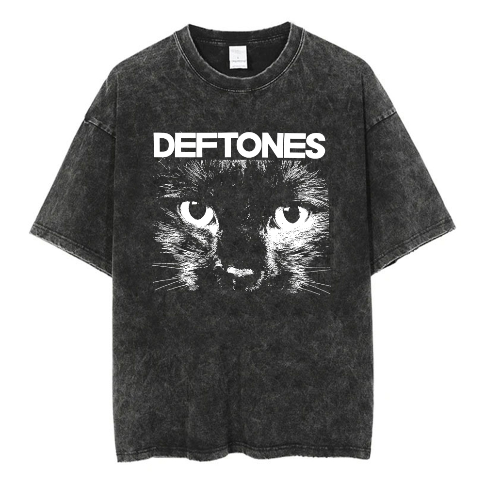 Deftones Band-Diamond Eyes Обложка музыкального альбома Футболка Металлическая рок-одежда Хлопковые винтажные футболки с короткими рукавами для мужчин Топы больших размеров