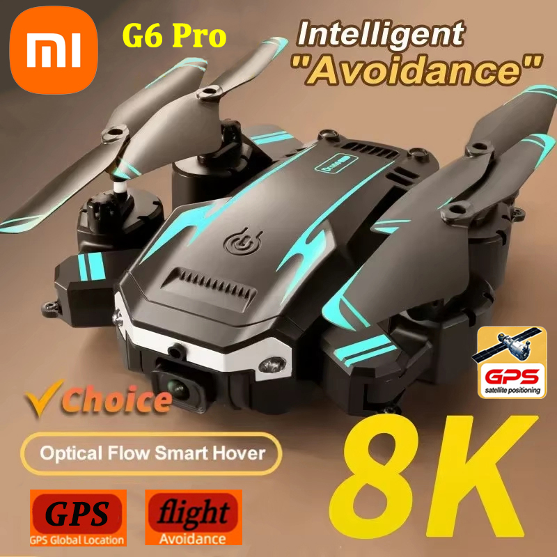 Lenovo-G6Pro Fotografia Aérea Profissional Drone, GPS, 8K, 5G, HD, Dual-Camera, Evitar Obstáculos, Quatro Rotor Helicóptero, 10000m