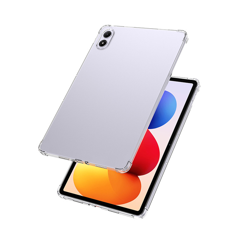 Casing Tablet Transparan Silikon TPU Lembut untuk POCO Pad M1 12.1 inci 2025, Pelindung Belakang