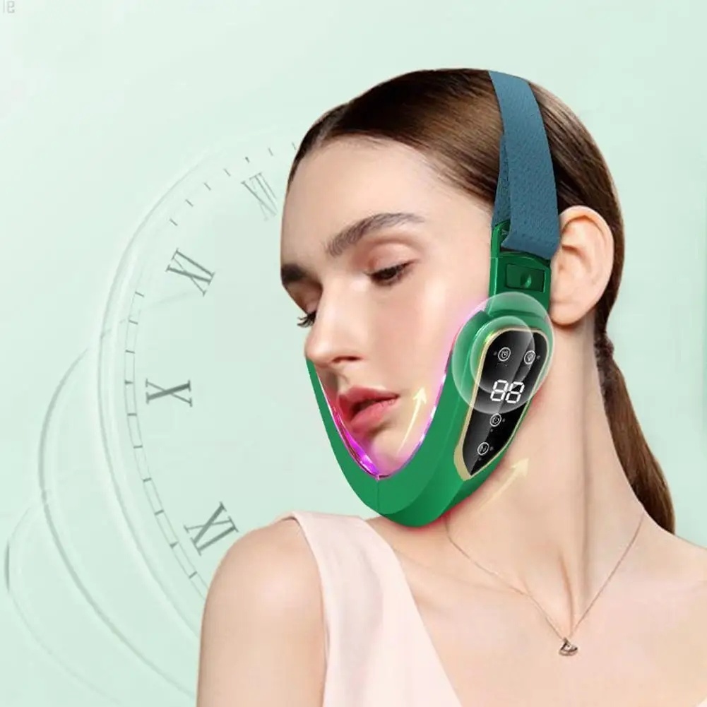 Oplaadbare USB-kinmassager voor vrouwen, draagbaar huidverzorging gezichtsschoonheidsapparaat met 400mAh lithiumbatterij, geschikt voor alle sk's