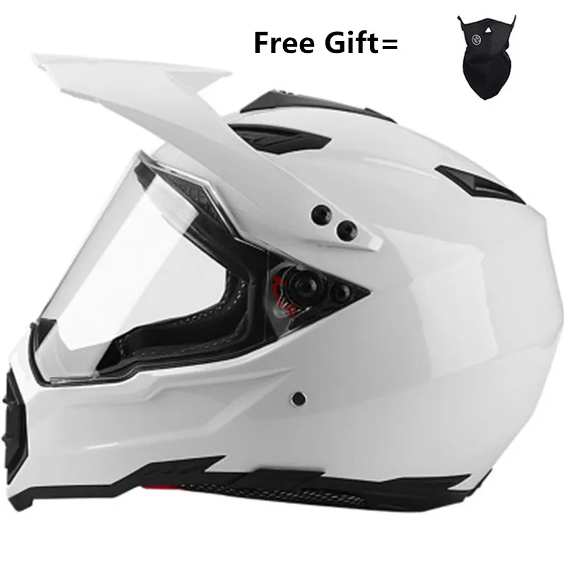 Casque De Motocross professionnel tout-terrain ATV Cross vtt Dh course Moto Dirt Bike Capo De Moto Casco blanc Ce Dot