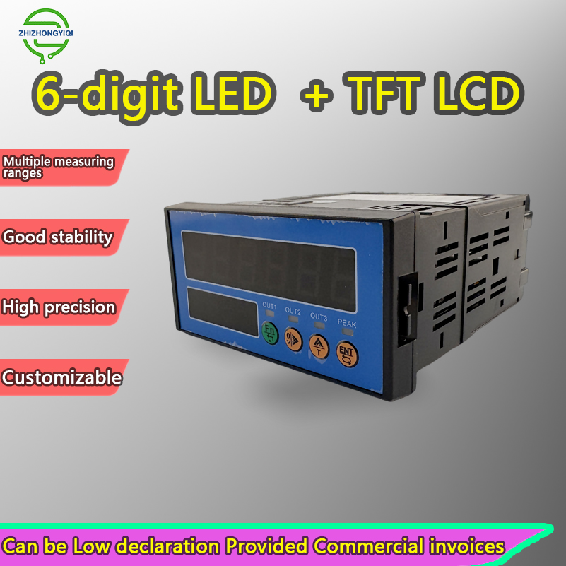 Digitale gewichtsindicator, 0-5V/4-20mA analoge uitgang, RS485-communicatie, 3 relais, nauwkeurige bemonsteringsfrequentieselectie