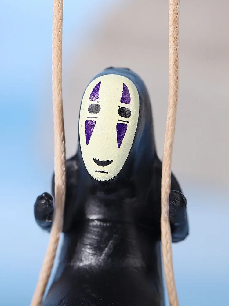 Nette Anime Auto Ornamente Gesichtslosen Männlichen Auto Anhänger Auto Rückspiegel Anhänger Geburtstag Geschenk Auto Decoraction Zubehör