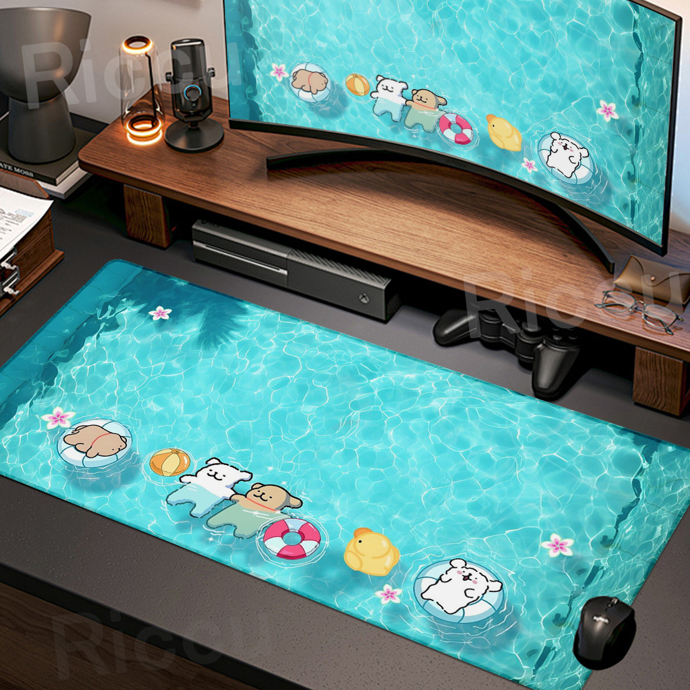 Tapis de souris coréen pour chiot maltais, chien mignon, pour ordinateur portable, Gamer, accessoires de jeu sur PC, tapis de bureau