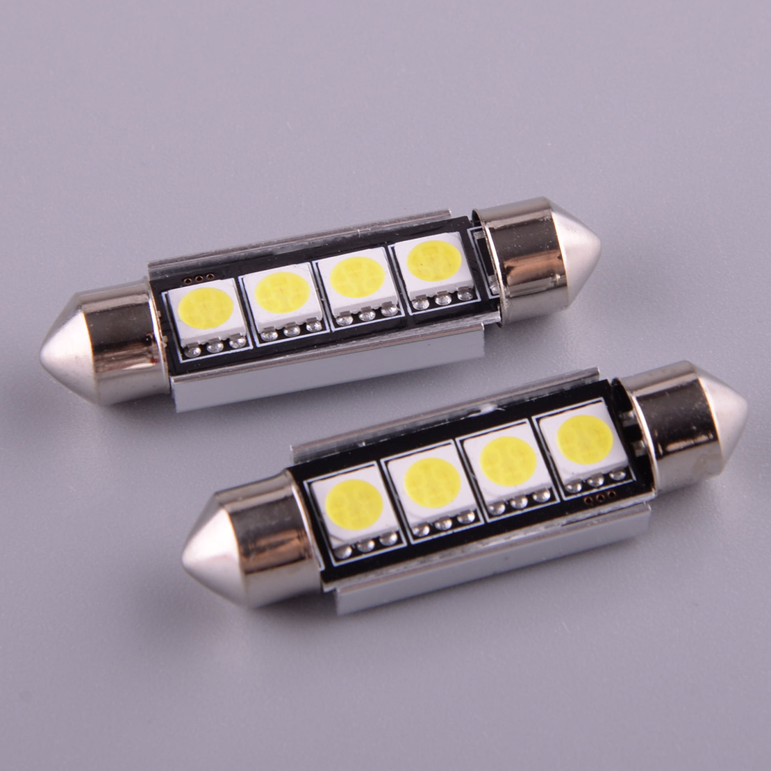 12V 2Pcs LED White Interior Dome Lights Bulbs Aluminum Fit for Kenworth T660 T600 T2000