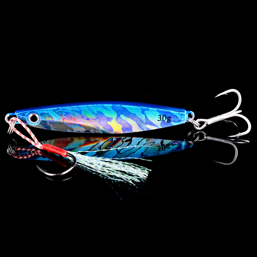 New 7g 12g 17g 22g 30g 40g Metal Cast Jig Spoon Shore Casting Jigging Fish Sea Bass Fishing Lure Artificial Bait Winter Tackle