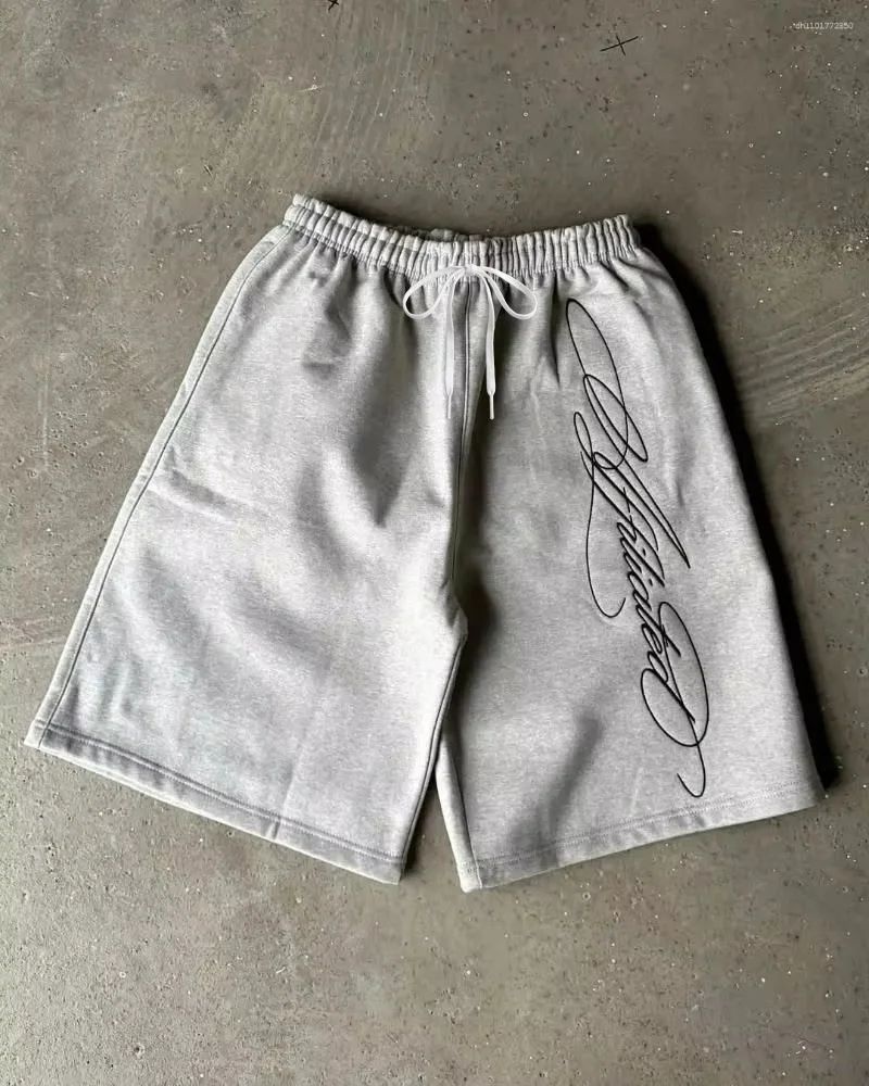 2026 Men's Shorts Streetwear American Retro Mens Hip Hop Graffiti Letter Baggy Sports Jogging Summer Casual Basketball Shorts