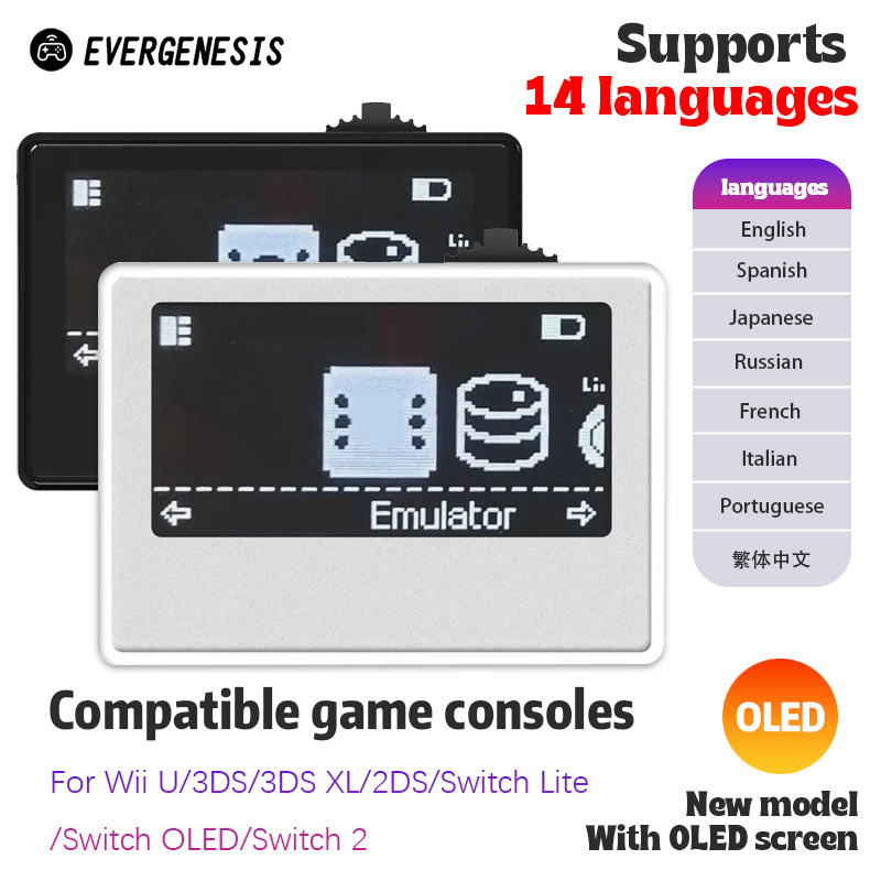 Inteligentny emulator NFC dla AMB iNFC OLED HD Akcesorium do inteligentnego emulatora dla Switch/Switch2 System Simple Pixel Style IC/NTAG