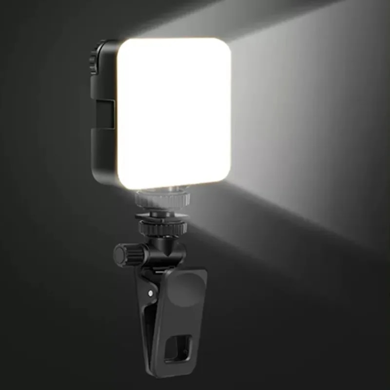 ミニポータブルフィルライトLEDビデオライト写真撮影照明携帯電話自撮りライブストリーミングフィルランプ冷温Vlogランプ