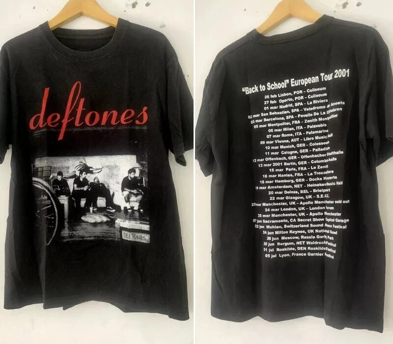 Camiseta Deftones Masculina de Alta Qualidade em Algodão, Moda Feminina, Tops de Manga Curta, Estilo Punk, Música Metal Americana