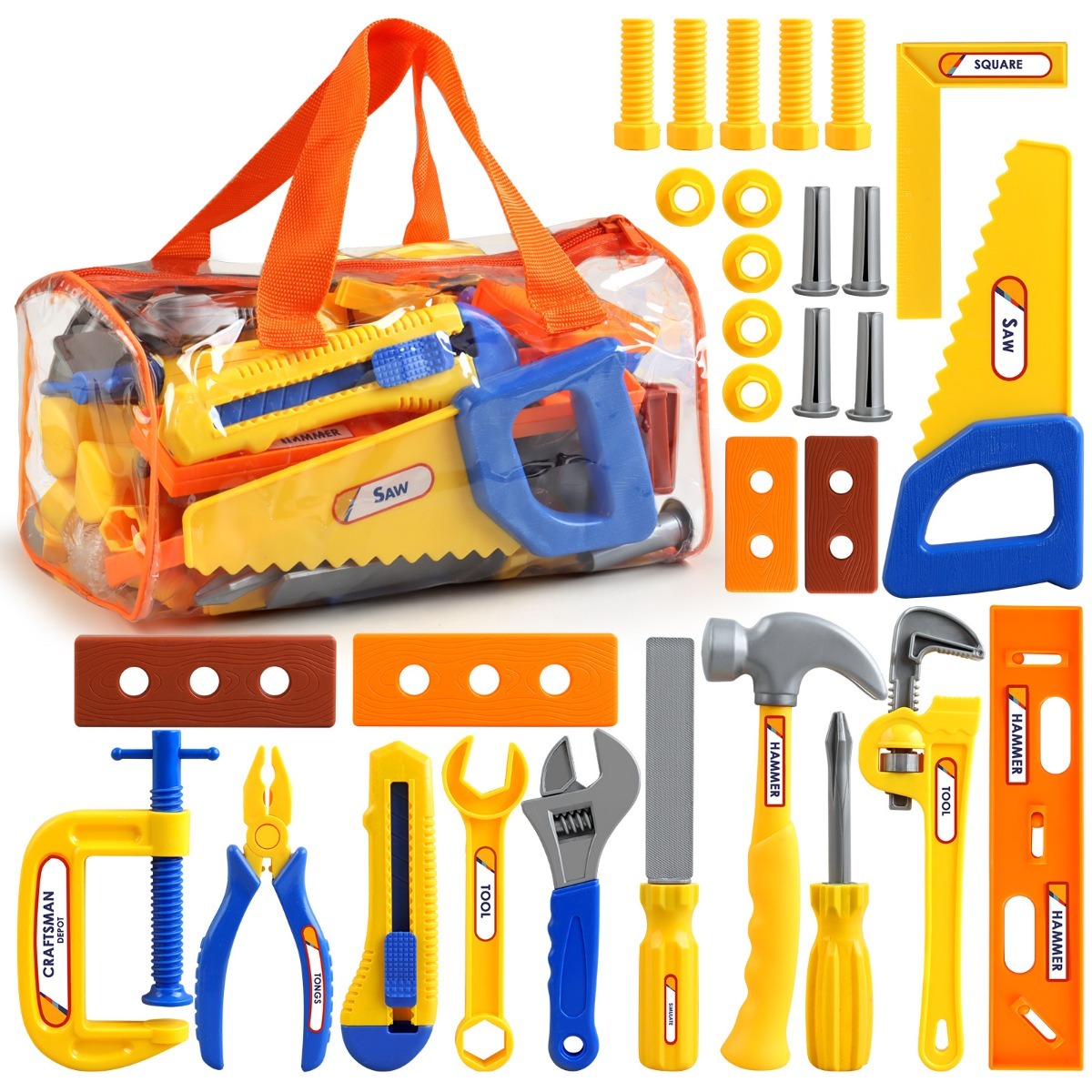 Herramienta de mantenimiento de simulación, juego de juguetes de construcción de plástico para niños mayores de 3 años, juego educativo Montessori, regalos para niños y niñas