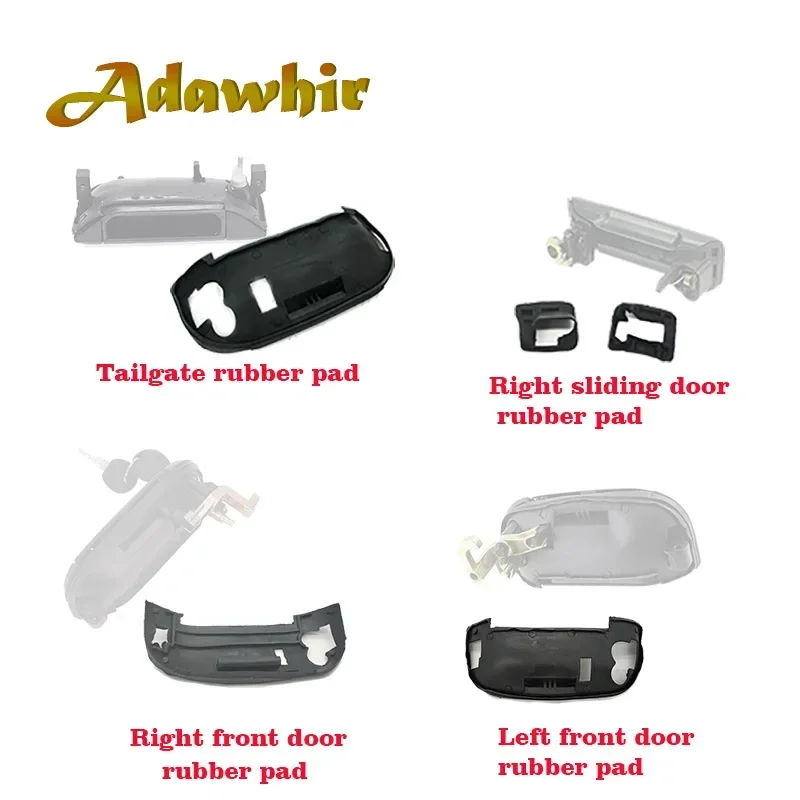 701837206 701837205 701837210 701827561 Almohadilla de Goma para Reparación de Manijas de Puerta de Coche para VW TRANSPORTER T4 1990-2004