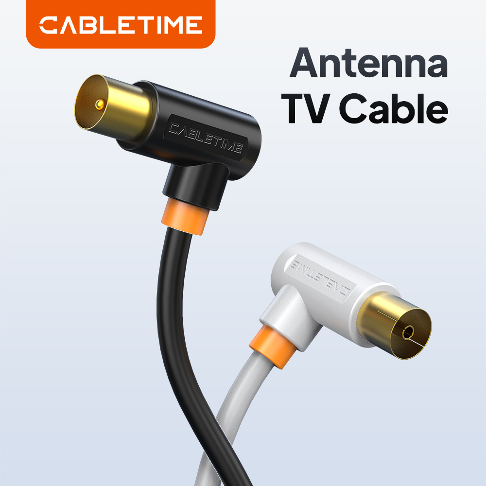 CABLETIME – câble TV numérique 90 degrés, antenne Satellite de haute qualité, STB pour télévision HD, ligne vidéo C317