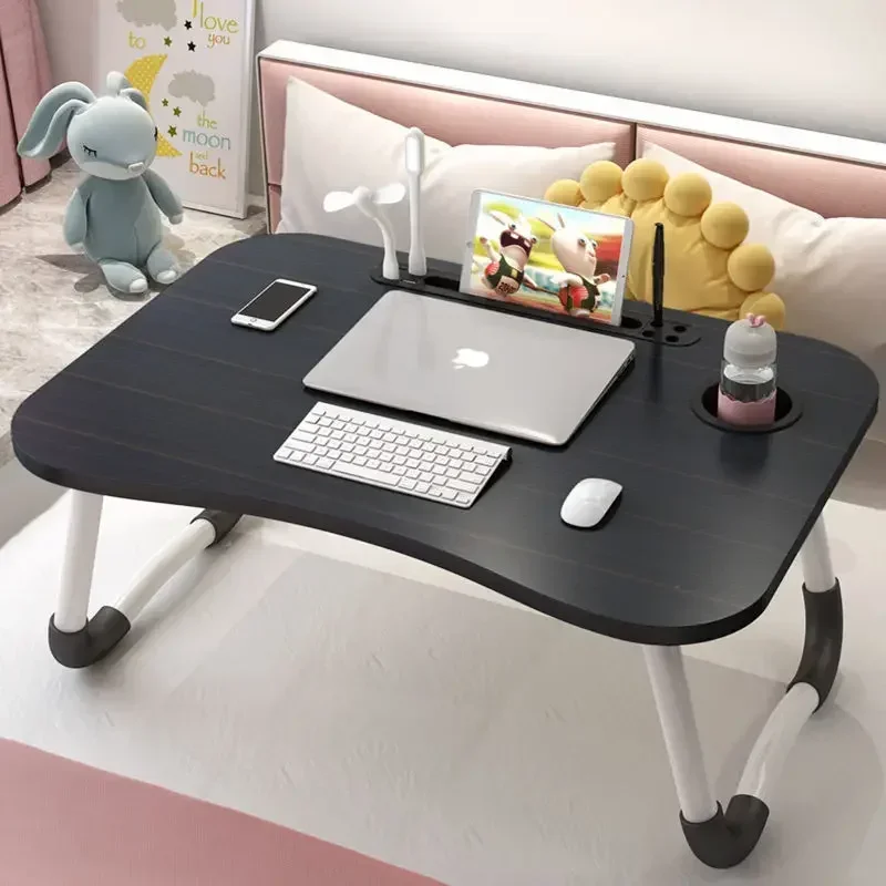 折りたたみラップトップホームデスクベッド&ソファ用ラップトップベッドトレイテーブルデスクポータブルラップデスク勉強や読書用ベッドトップトレイテーブル