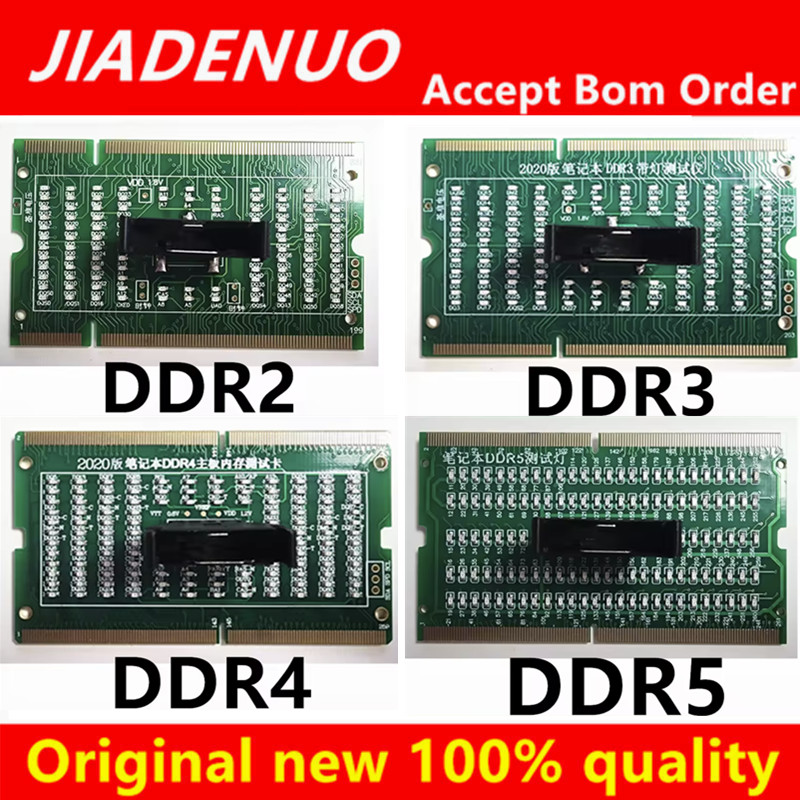 Диагностическая тестовая карта-анализатор SDRAM SO-DIMM для ноутбуков, тестер пин-аутов и слотов памяти DDR2 DDR3 DDR4 DDR5
