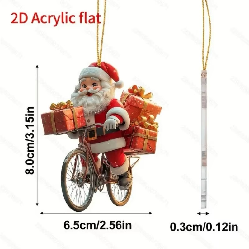 1Pcs Cartoon Mini Santa Claus Christmas Tree Decoration Hanging Pendant Holiday Old Man Decorations Xmas Hanging Accessories