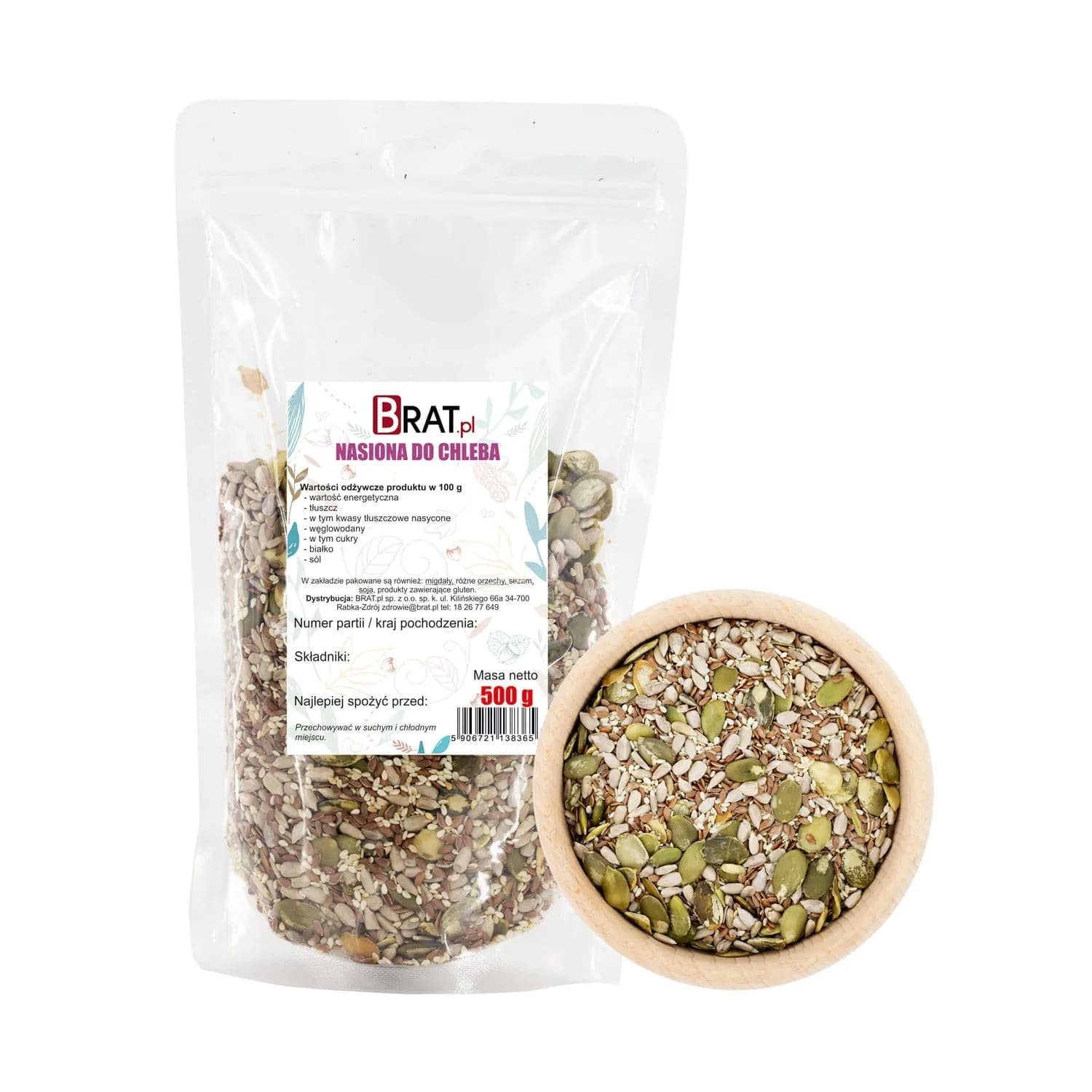 Ziarna do chleba z pestkami dyni 500g