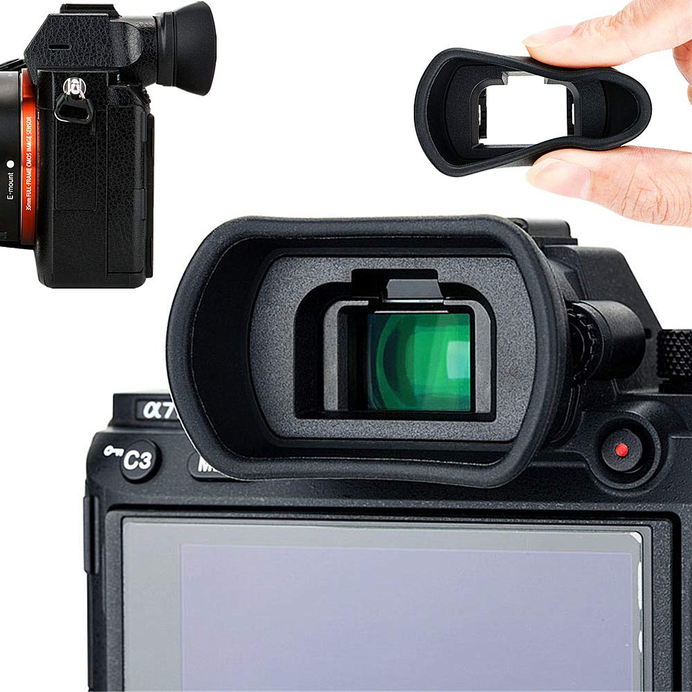 FDA-EP18 Mirino per fotocamera in silicone morbido per Sony A9 II, A7, A7 II, A7 III, A7R, A7R II, A7R III, A7R IV, A7S, A7S Eye Cup