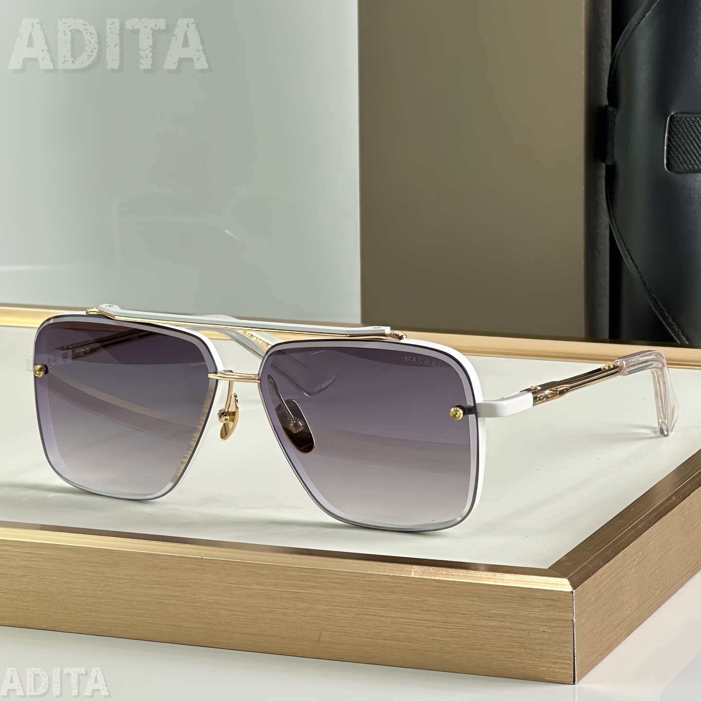 ADITA MACH SIX DT121 Lunettes de soleil de haute qualité pour hommes, style classique rétro, lunettes de soleil de marque de luxe pour femmes, lunettes de soleil de créateur tendance UV400 avec boîte