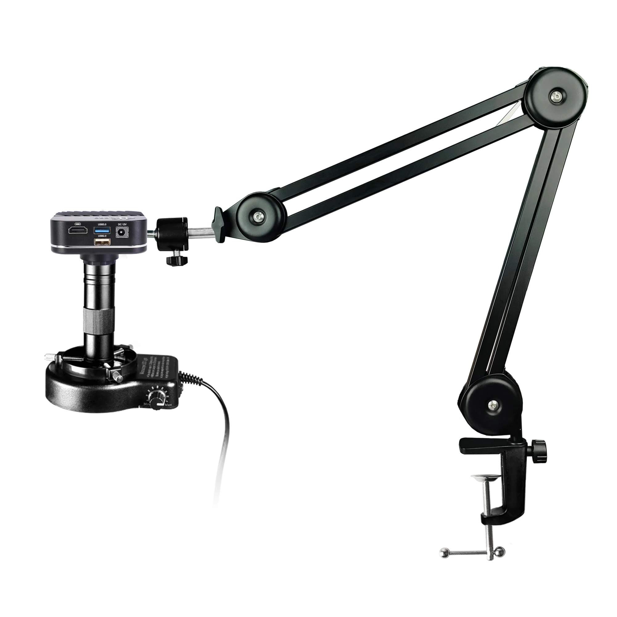 TLF Wholesale Factory Ultra HD 4K 60fps Digital Microscope Industrial Video  150X Zoom Lens Stand for Electronics Repair