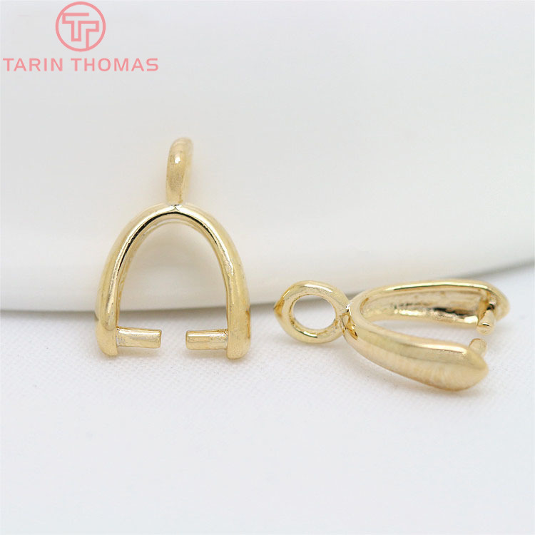 (3345)20PCS ความสูง 7.5 มม.9.5 มม.11 มม.24K Gold สีชุบทองเหลือง Charms Connector คุณภาพสูงผลการค้นหาเครื่องประดับอุปกรณ์เสริม