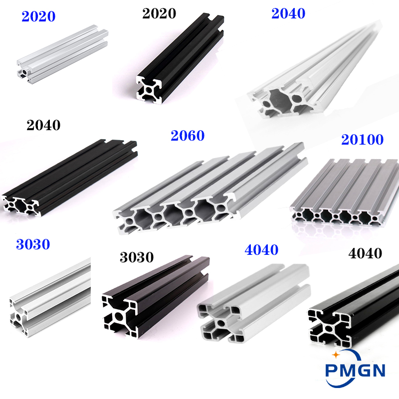 2020 2040 3030 2080 Nhôm Hồ Sơ 100 200 300 350 400 450 500 550 600 Mm Tuyến Tính Đường Sắt Đùn Đẩy Ra Ngoài CNC 3D Máy In Phần
