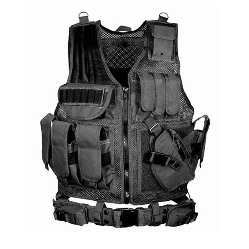 Gilet tactique Molle réglable, gilets d'armure corporelle de Combat de sécurité, armée de chasse en plein air, jeu CS, veste d'entraînement Airsoft
