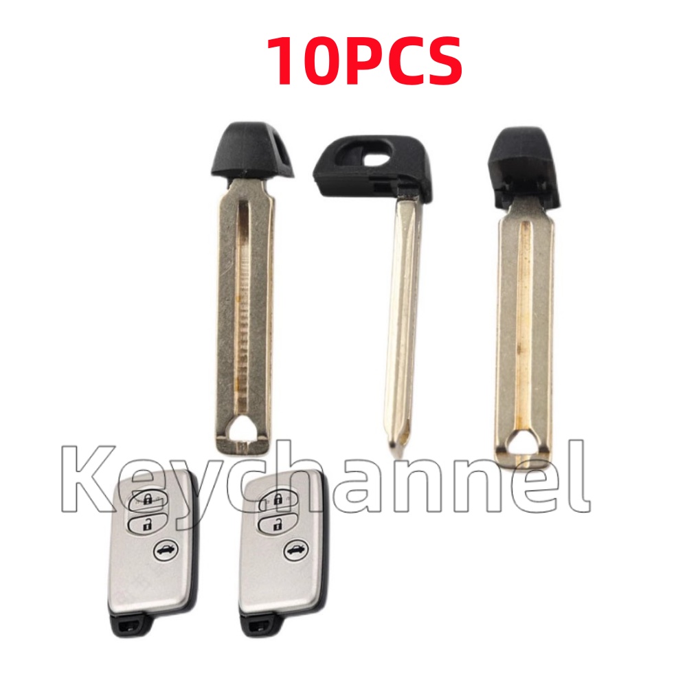 Keychannel 10PCS Awaryjne ostrze kluczyka samochodowego Inteligentne zdalne ostrze Keylessgo TOY48 TOY40 HY22 do pilota Toyota Lexus