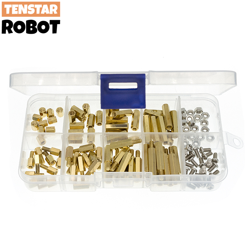 Colonne hexagonale en laiton M3 mâle femelle, Support d'espacement, pilier M3, écrou à vis pour carte PCB, 120 pièces
