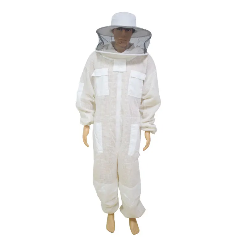 Bee Repellent เสื้อผ้าการเลี้ยงผึ้งป้องกันเสื้อผ้าชุดเต็มตัวหมวก SMOCK Bee ชุดอุปกรณ์ Veil หมวก Beekeeper เสื้อผ้า