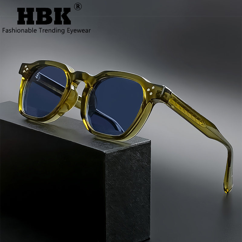 HBK новые квадратные винтажные солнцезащитные очки мужские квадратные модные солнцезащитные очки в стиле панк для женщин уличные путешествия вождение пляжные очки UV400