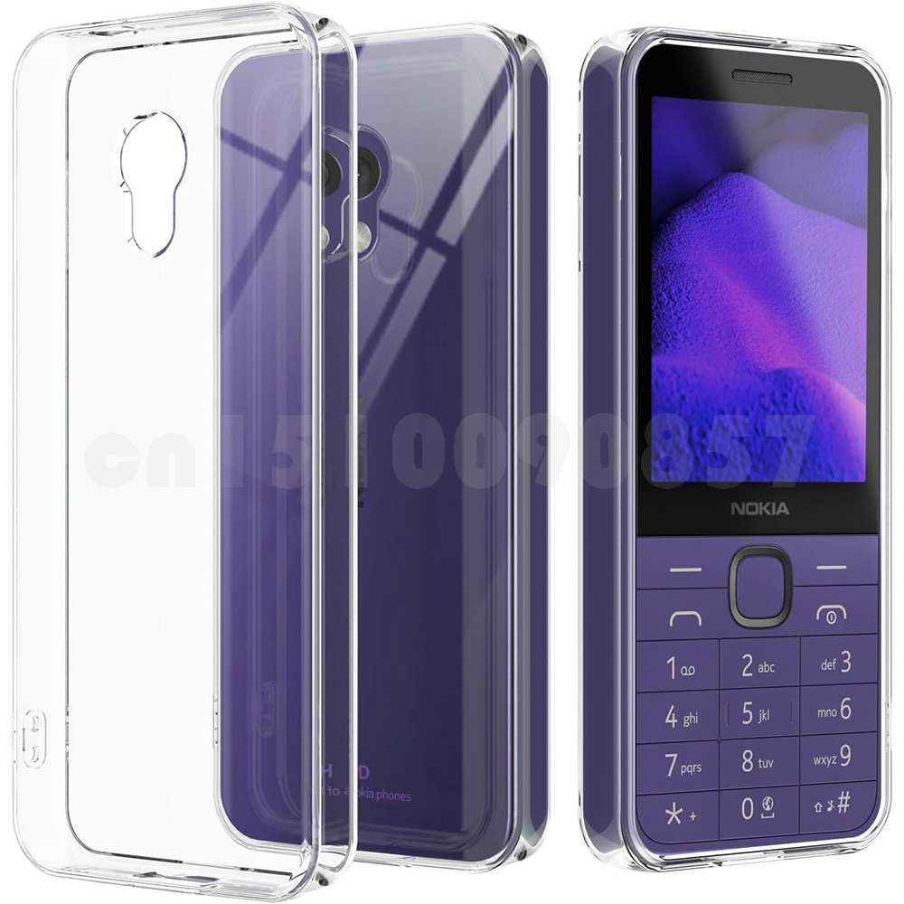 Per Nokia 235 4G 2024 / Nokia 215 220 4G 2024 Custodia protettiva antiurto posteriore morbida in TPU