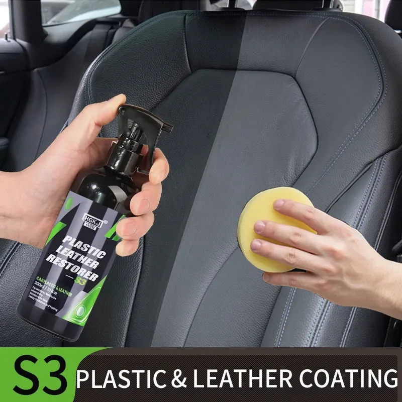 Prodotto per auto Hgkj S3 Pelle liquida Plastica Restauratore Restauratore Cappotto Cera Interni auto Assento Pelle Restauro Agente di riparazione
