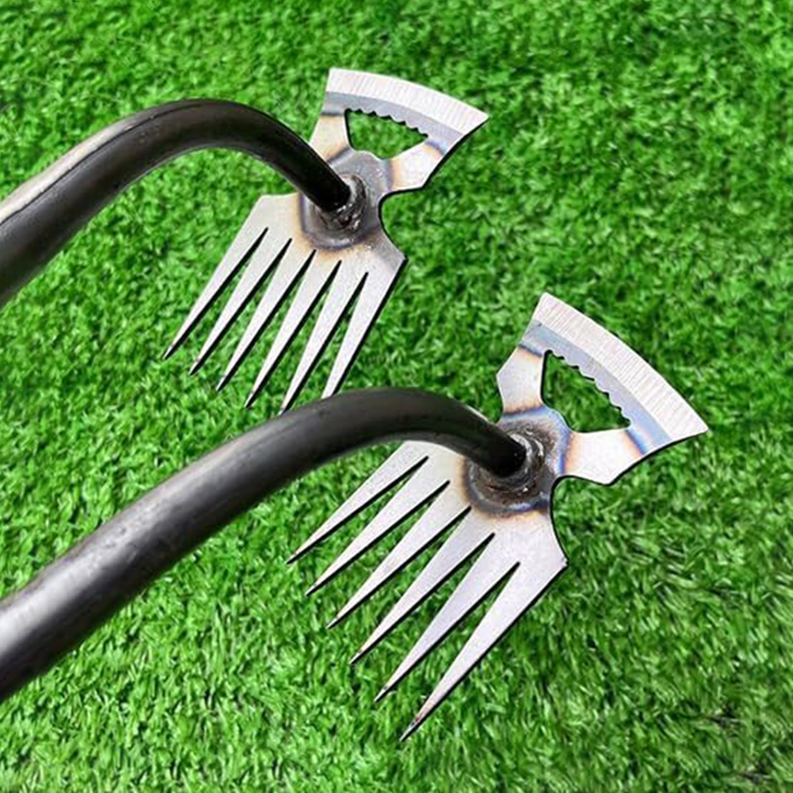 3 pçs conjuntos de ferramentas de capina de aço manual capinador de jardim com alça ergonômica para escavar e remover ervas daninhas ferramentas de jardinagem