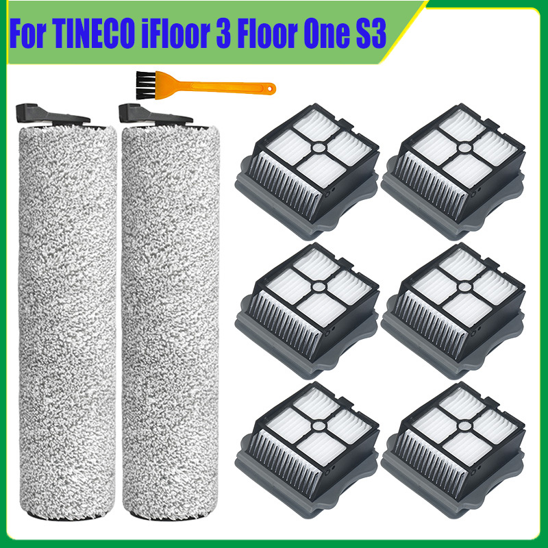アクセサリー TINECO iFloor 3 フロアワン S3 コードレスウェットドライ床洗浄機ハンドヘルド真空ローラーブラシ Hepa フィルタースペアパーツ