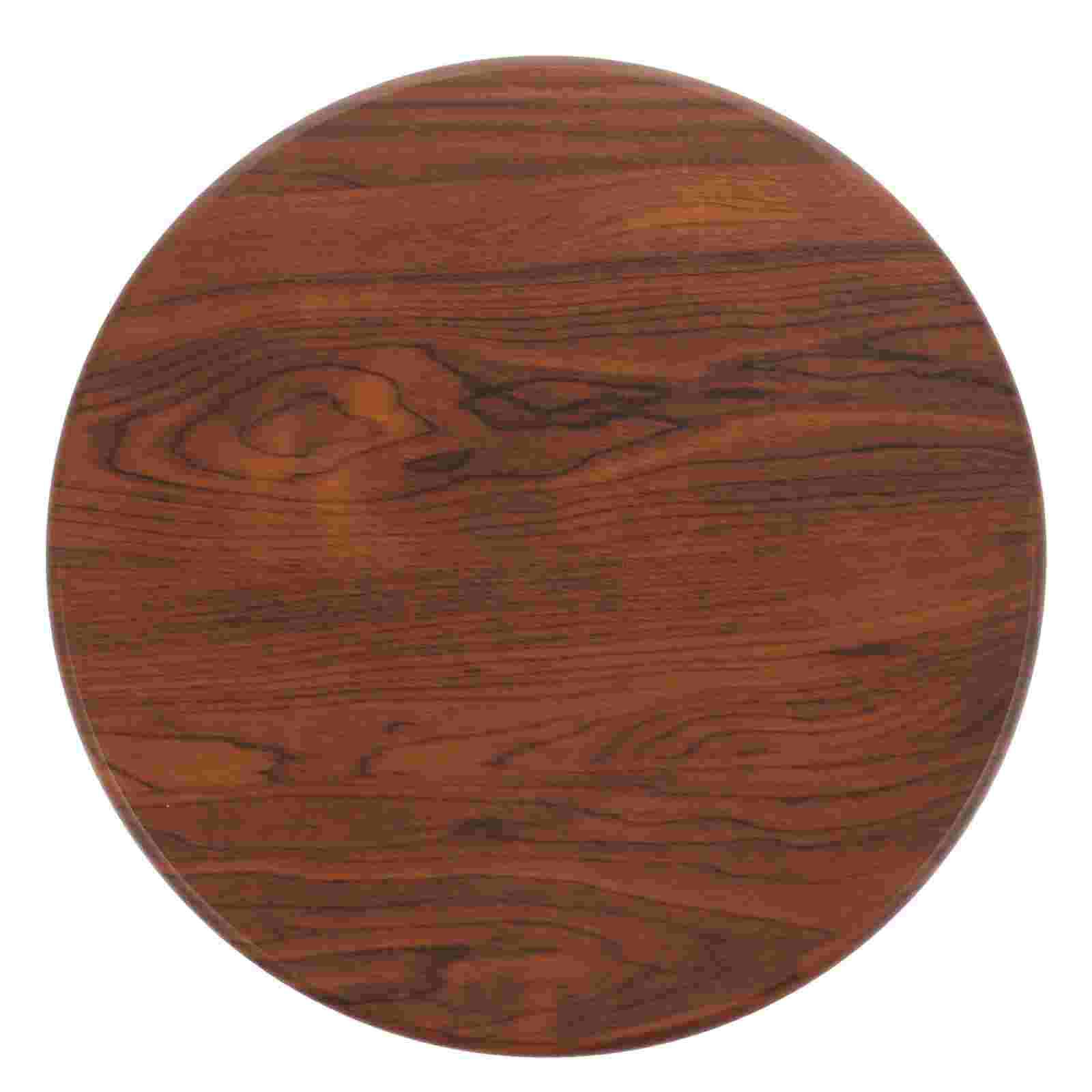 Assento de madeira maciça substituição redonda fezes almofada cadeira de madeira marrom 29cm diâmetro barra fezes parte assento móveis para casa redonda de madeira