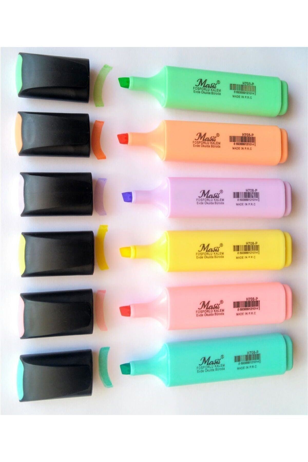 Pena Penanda Stabilo Warna Pastel 6 S Set Alat Tulis Buku Catatan Pensil Penghapus Bahan Berkualitas Sekolah Menengah Atas