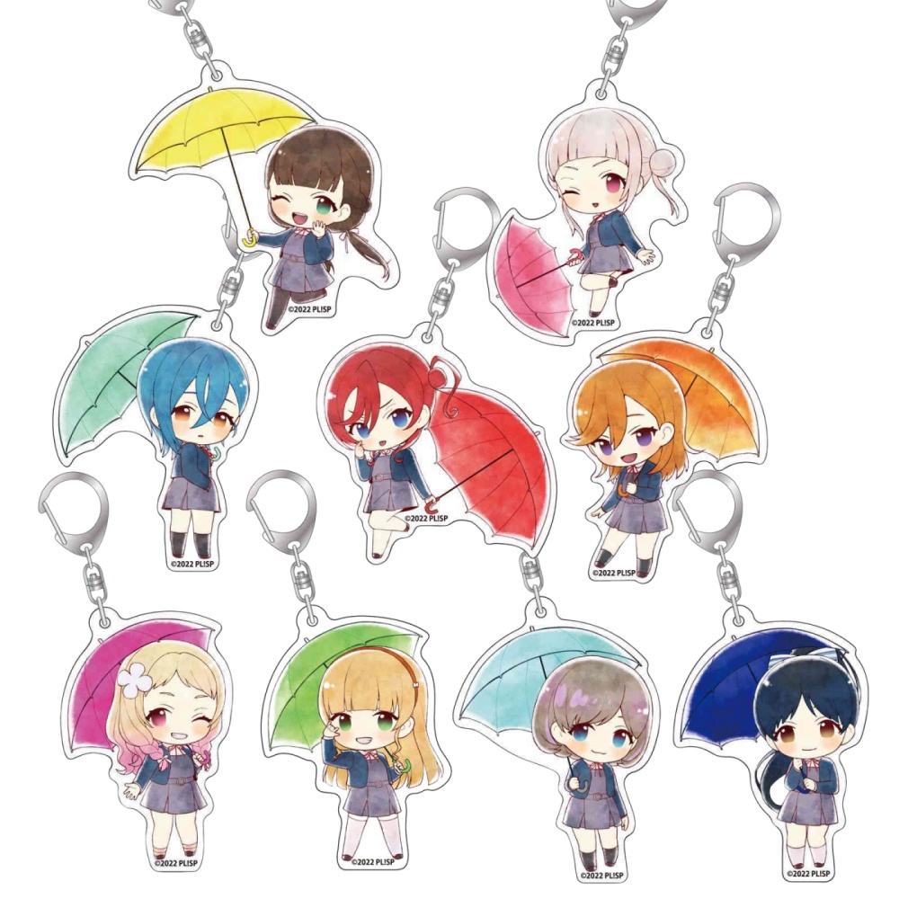 Fans Gifts Charm Anime Love Live!Superstar HD Figurel Q Edition Acrylic Keychain Shibuya Kanon Tang Open umbrella Serie About6cm