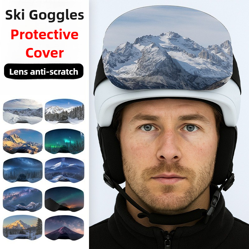 Cubierta para gafas de esquí, cubierta protectora para gafas de snowboard a prueba de arañazos, cubierta elástica para gafas de esquí, gafas deportivas para nieve, equipo de protección