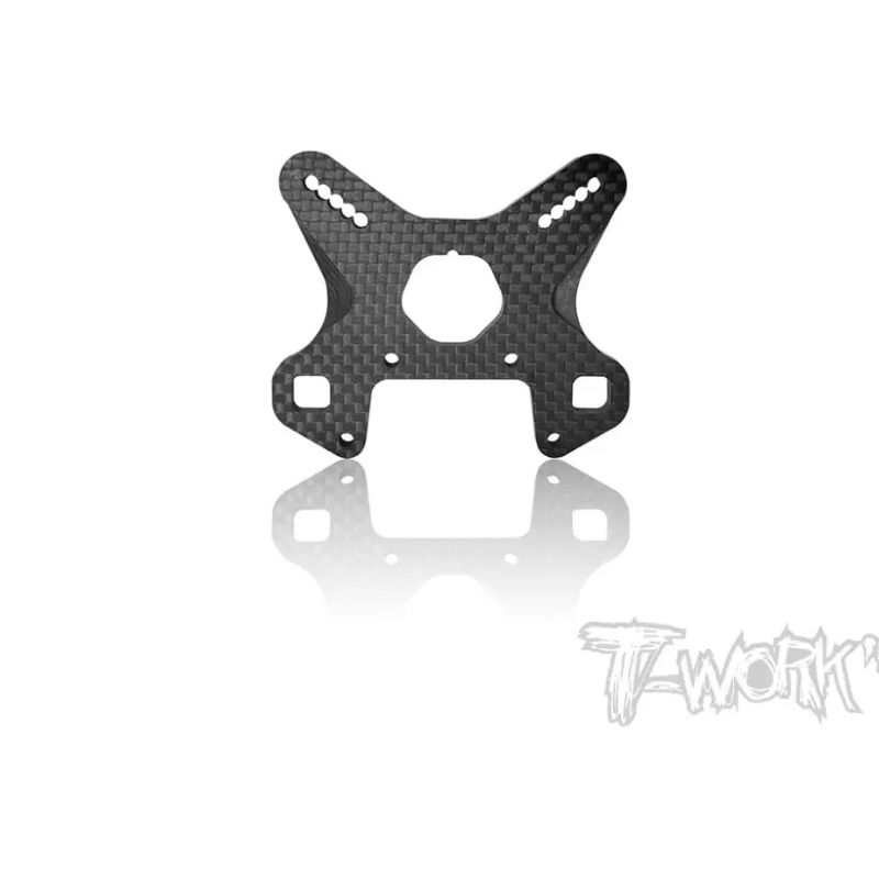 Asli T Works TO-247-MBX8R-F Serat Karbon Depan Shock Tower 4Mm (untuk Mugen MBX8R) Bagian Rc Profesional