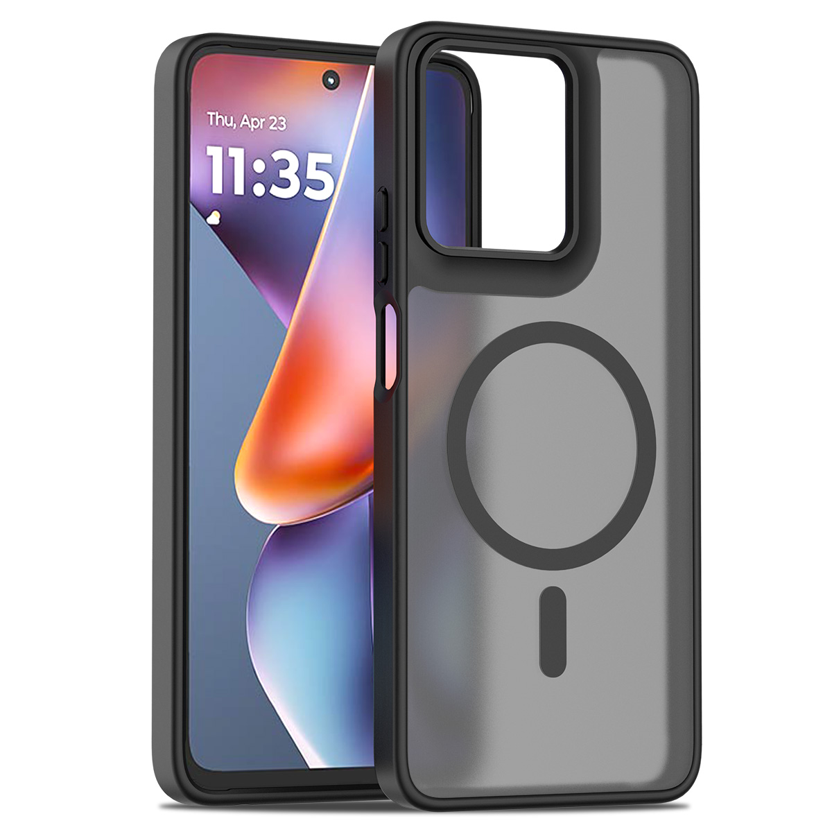 Custodia Magnetica Opaca per Moto G 5G 2025, Compatibile con MagSafe, Protezione Anticaduta, Cover Sottile Traslucida per Moto G Power 5G 2025