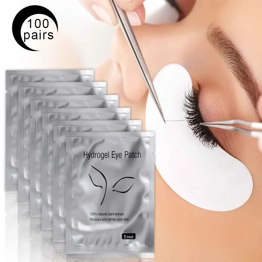 50/100pairs Wimpers Voor Wimper Extensions Eye Pads Kussens Wegwerp Patch Onder Lash Tips Pluizende Sticker Wraps make-up