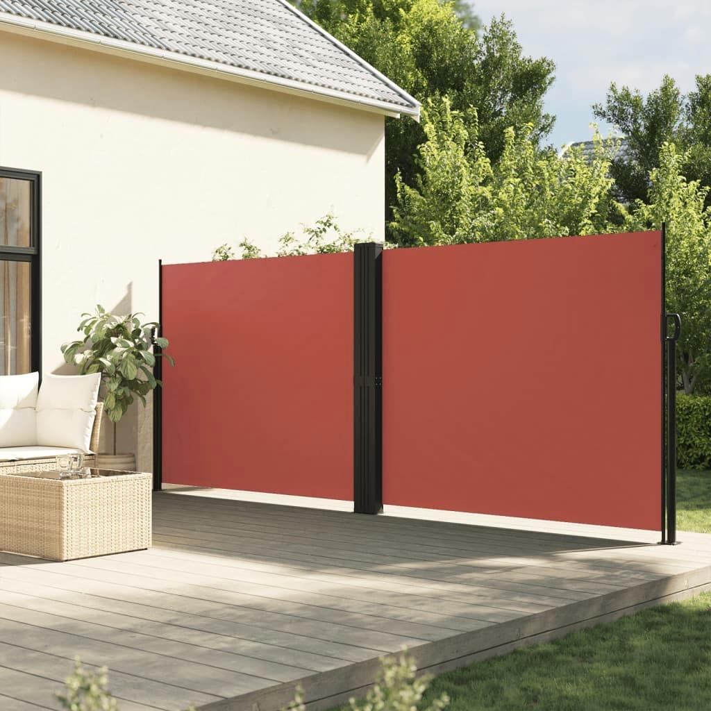 Intrekbare Terracotta Zijluifel 180x1000cm Zonnescherm Privacyscherm Buiten Tuin Patio Gebruik