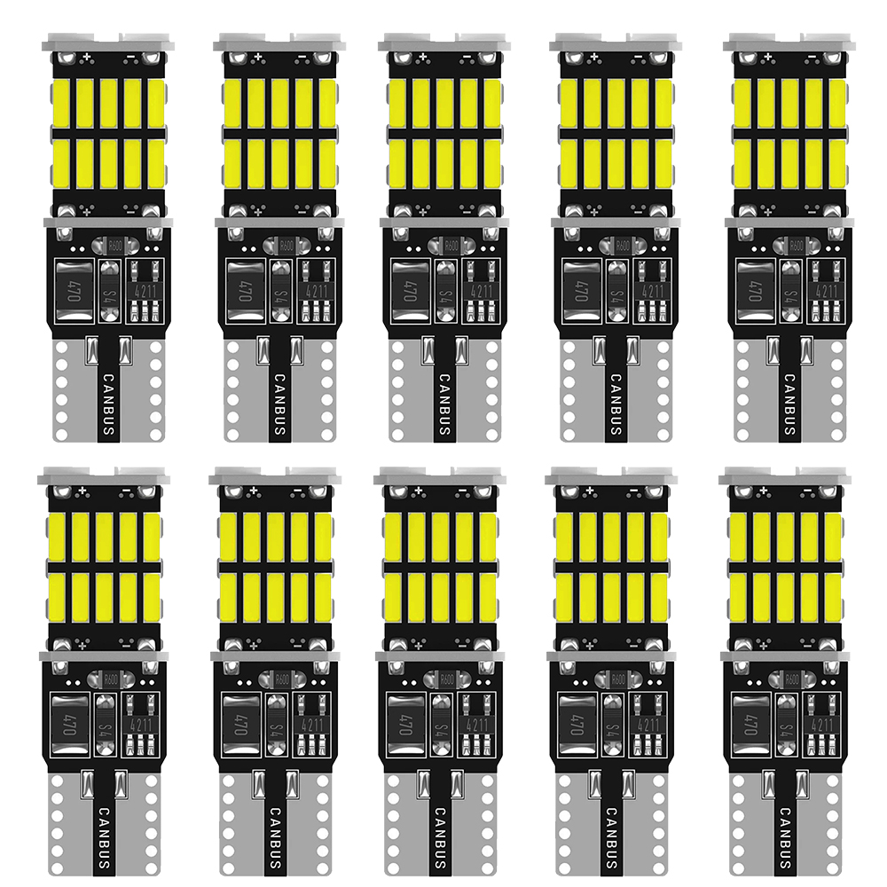 10x T10 W5W Xi Nhan Canbus Xe Ô Tô Bóng Đèn LED Cho Xe BMW Mini Cooper R56 R53 E90 E46 F20 F10 E39 Z4 Nội Thất mái Vòm Đèn Thân Cây Đèn Đỗ Xe Đèn